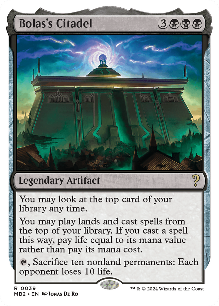 Bolas's Citadel (White Border) [Mystery Booster 2] | Gamer Loot