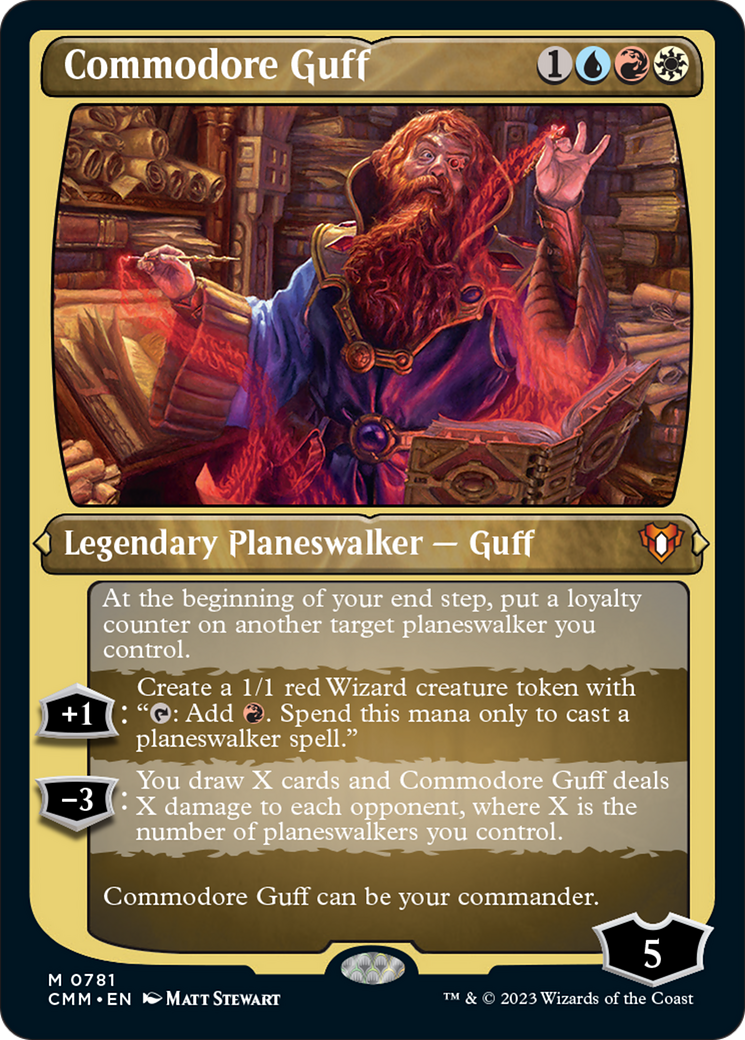 Commodore Guff (Display Commander) (Foil Etched) [Commander Masters] | Gamer Loot