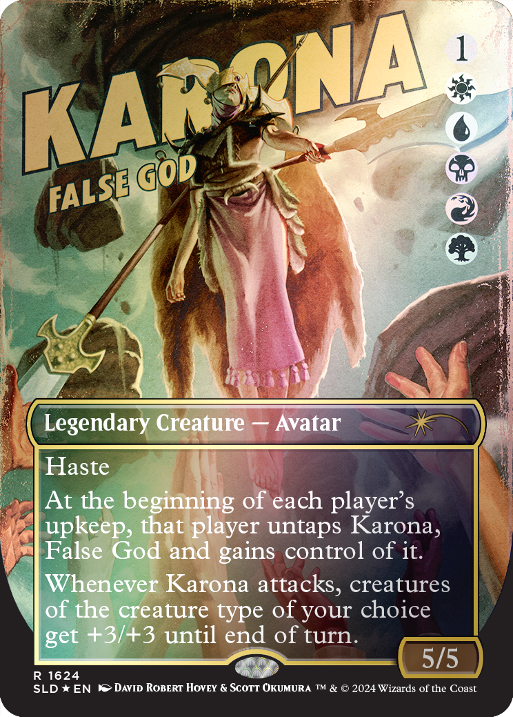 Karona, False God (Rainbow Foil) [Secret Lair Drop Series] | Gamer Loot