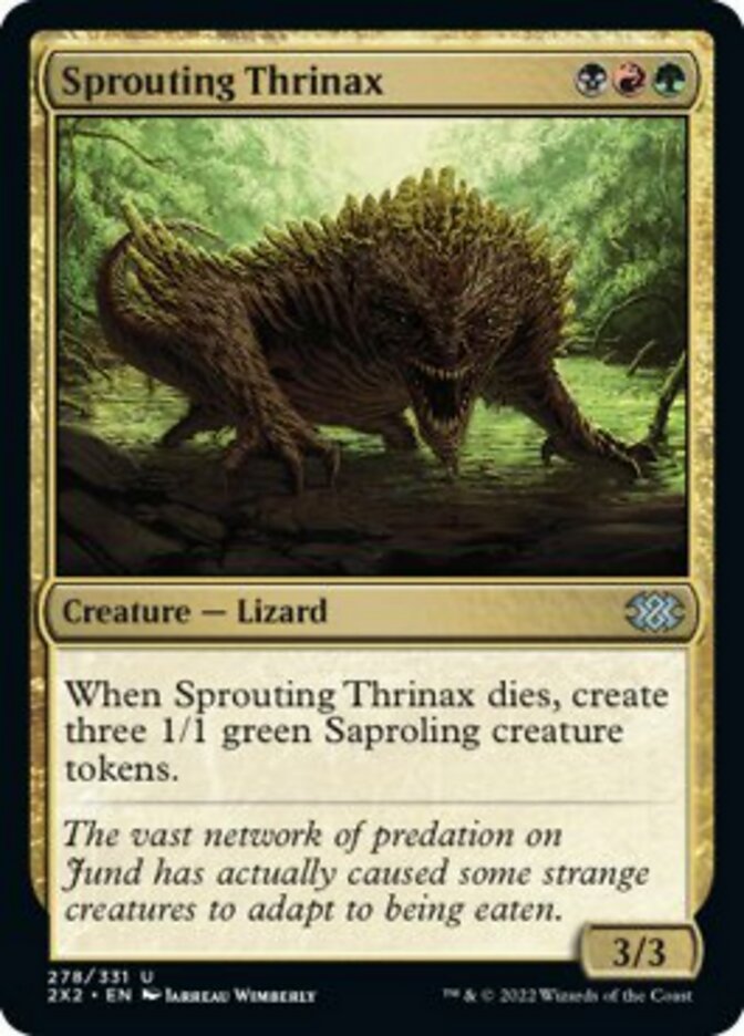 Sprouting Thrinax [Double Masters 2022] | Gamer Loot