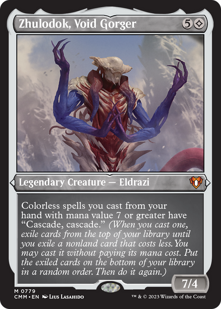 Zhulodok, Void Gorger (Display Commander) (Foil Etched) [Commander Masters] | Gamer Loot