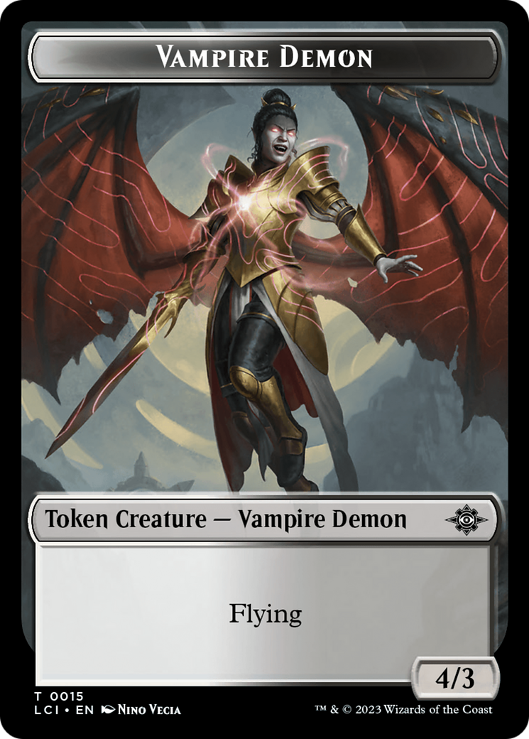 Vampire Demon Token [The Lost Caverns of Ixalan Tokens] | Gamer Loot