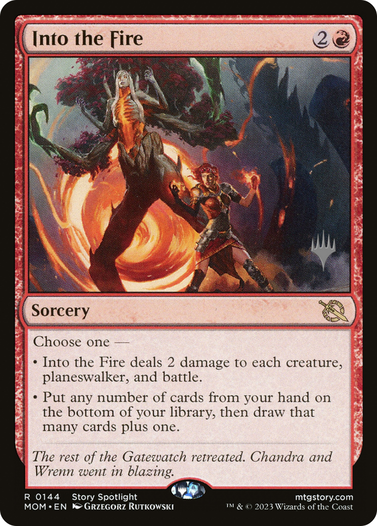 Into the Fire (Promo Pack) [March of the Machine Promos] | Gamer Loot