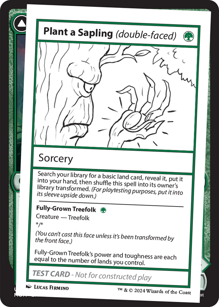 Plant a Sapling (double-faced) [Mystery Booster 2 Playtest Cards] | Gamer Loot