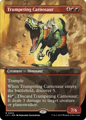 Trumpeting Carnosaur (Borderless) [The Lost Caverns of Ixalan] | Gamer Loot