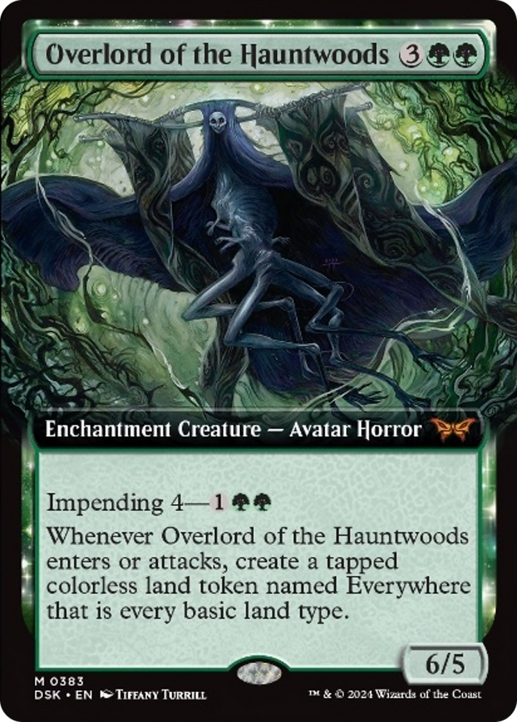 Overlord of the Hauntwoods (Extended Art) [Duskmourn: House of Horror] | Gamer Loot