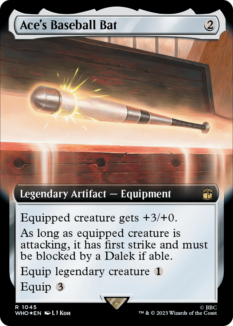 Ace's Baseball Bat (Extended Art) (Surge Foil) [Doctor Who] | Gamer Loot