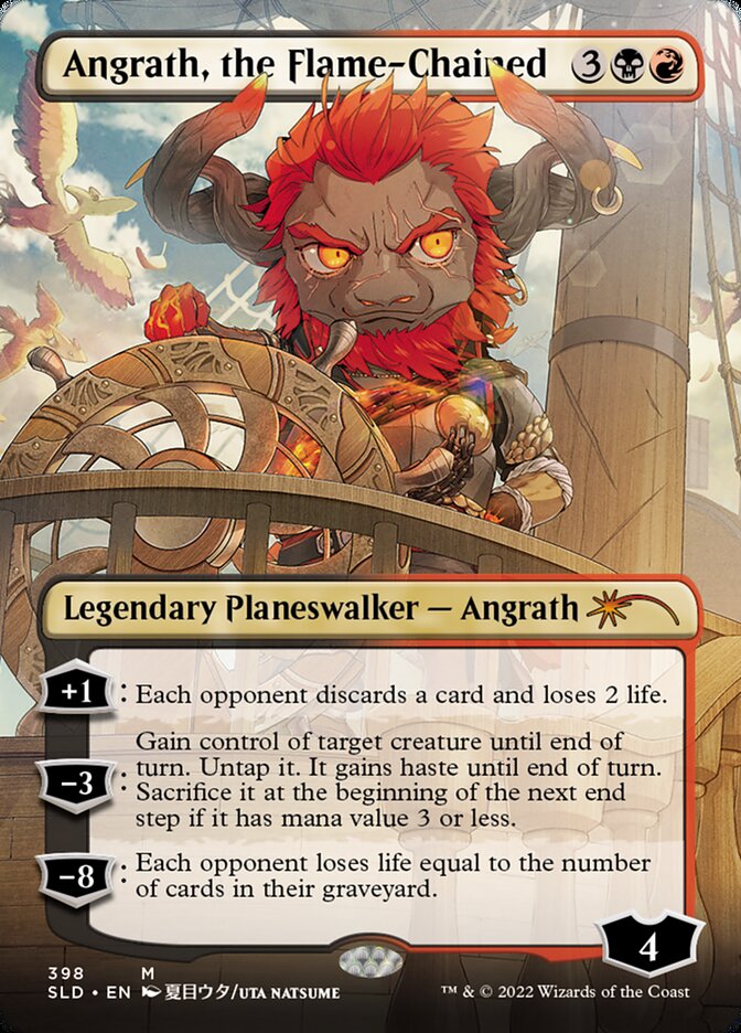 Angrath, the Flame-Chained (Borderless) [Secret Lair Drop Series] | Gamer Loot