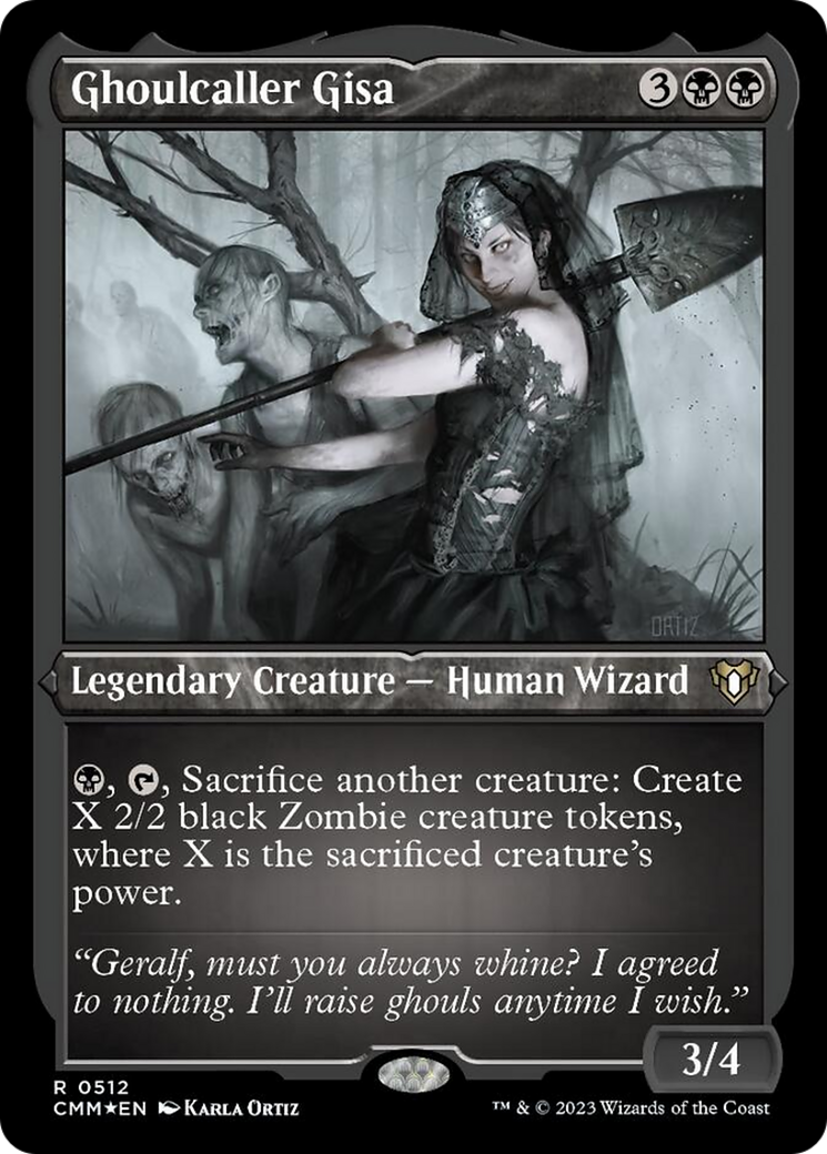 Ghoulcaller Gisa (Foil Etched) [Commander Masters] | Gamer Loot