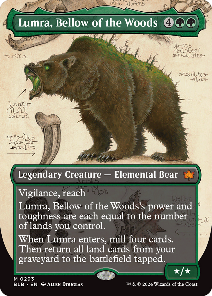 Lumra, Bellow of the Woods (Borderless) (0293) [Bloomburrow] | Gamer Loot