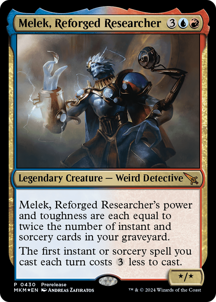 Melek, Reforged Researcher [Murders at Karlov Manor Prerelease Promos] | Gamer Loot