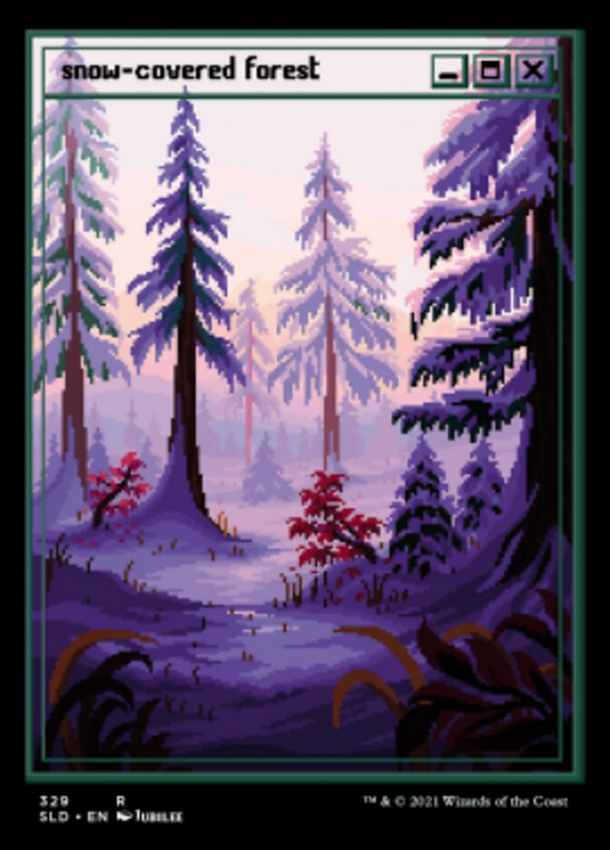 Snow-Covered Forest (329) [Secret Lair Drop Series] | Gamer Loot
