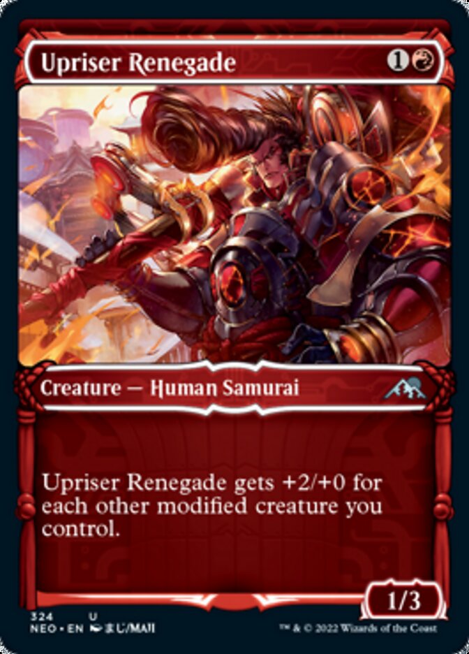 Upriser Renegade (Showcase Samurai) [Kamigawa: Neon Dynasty] | Gamer Loot