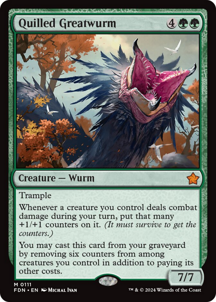 Quilled Greatwurm [Foundations] | Gamer Loot