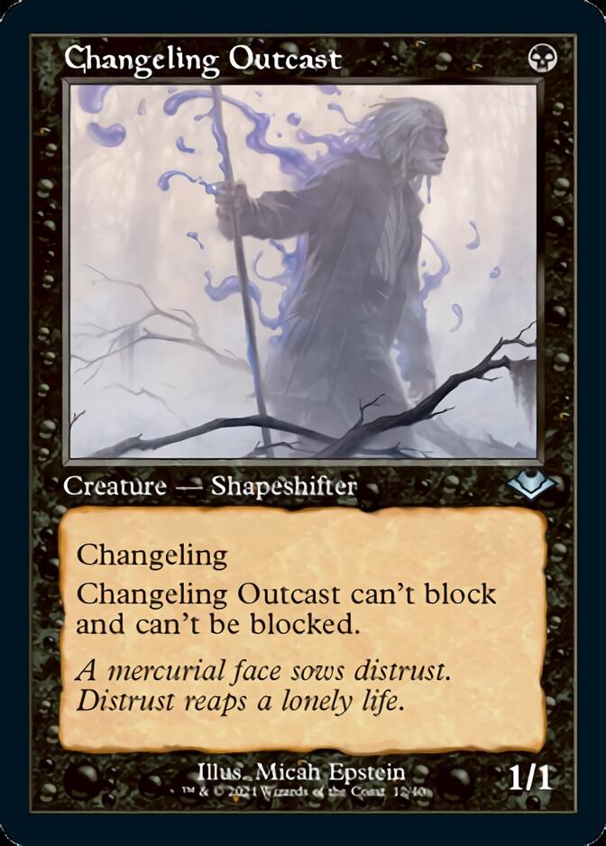 Changeling Outcast (Retro Foil Etched) [Modern Horizons] | Gamer Loot