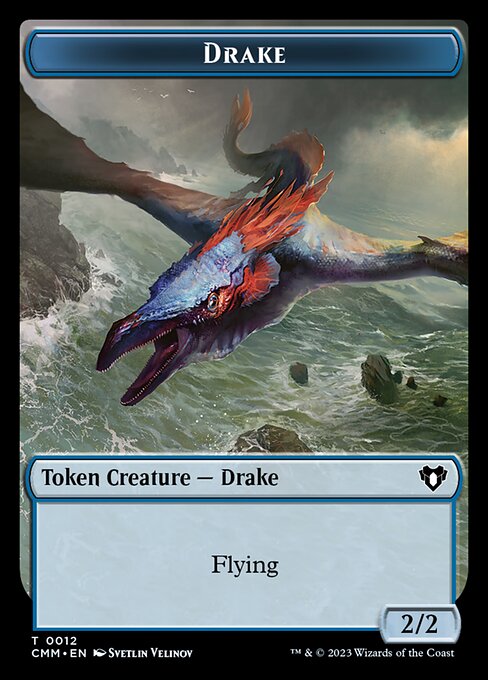 Spirit (0010) // Drake Double-Sided Token [Commander Masters Tokens] | Gamer Loot