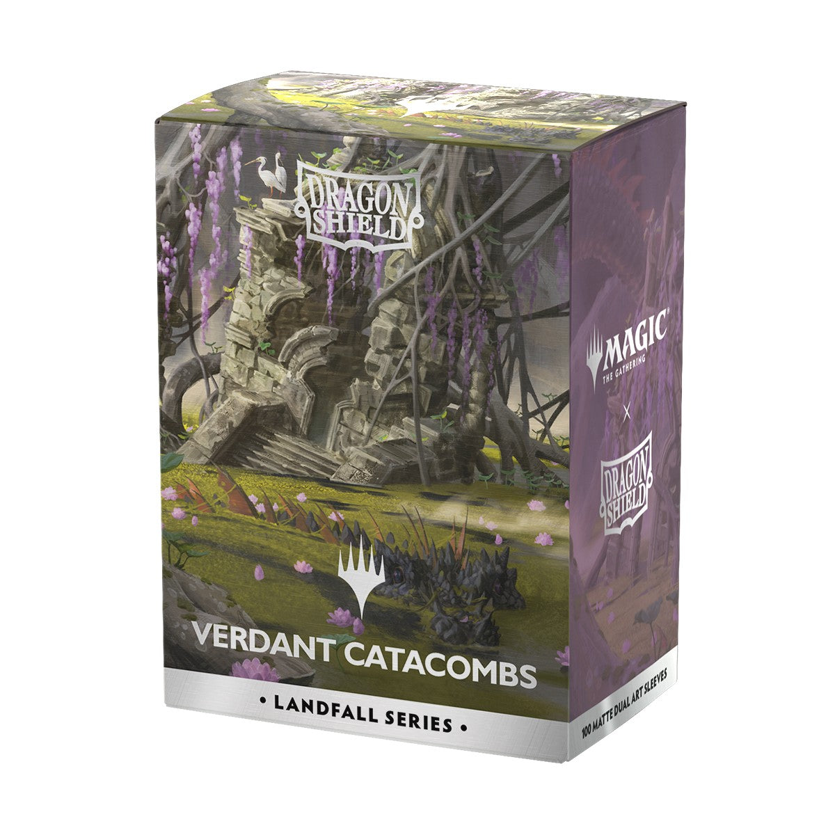 Dragon Shield Sleeves: Standard Matte Dual Art Magic the Gathering Landfall Series - Verdant Catacombs 100CT | Gamer Loot