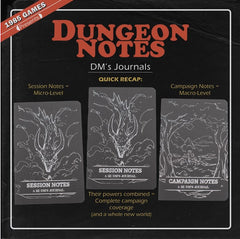Dungeon Notes D&D 5E Dm's Journals 3 Pack | Gamer Loot