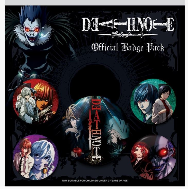 Death Note Badge Pack | Gamer Loot