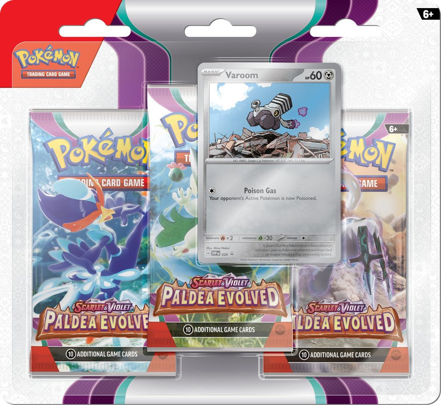 Pokemon: Scarlet and Violet: Paldea Evolved Booster 3-pack | Gamer Loot