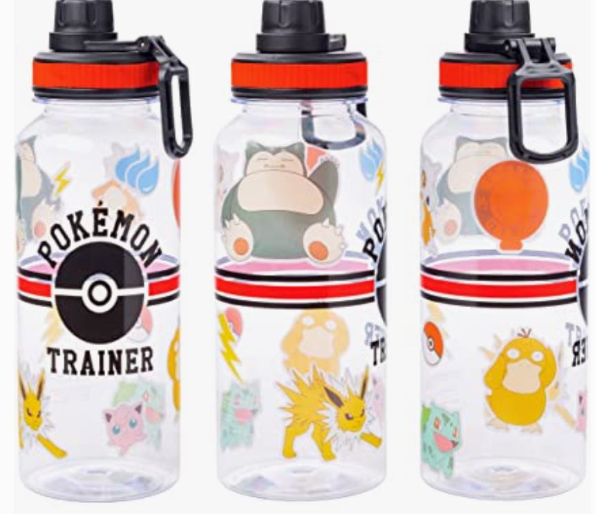 Pokémon: 32oz Twist Spout Plastic Bottle W Sticker Set | Gamer Loot