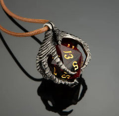 Dragon Claw Necklace w/D20 | Gamer Loot