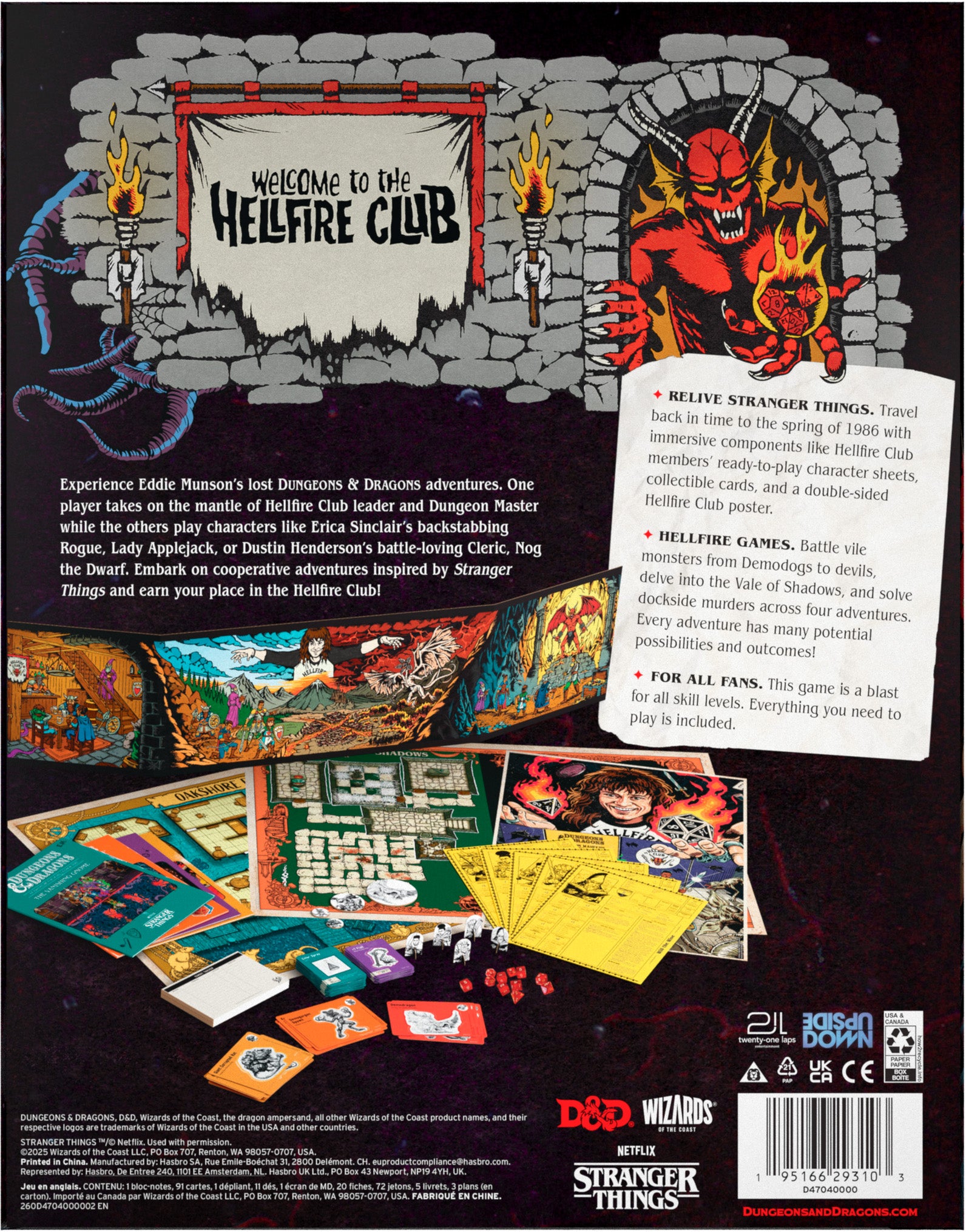 Dungeons & Dragons: Stranger Things - Welcome to the Hellfire Club | Gamer Loot