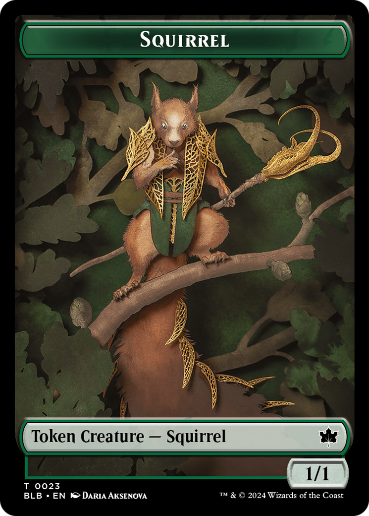 Squirrel Token [Bloomburrow Tokens] | Gamer Loot