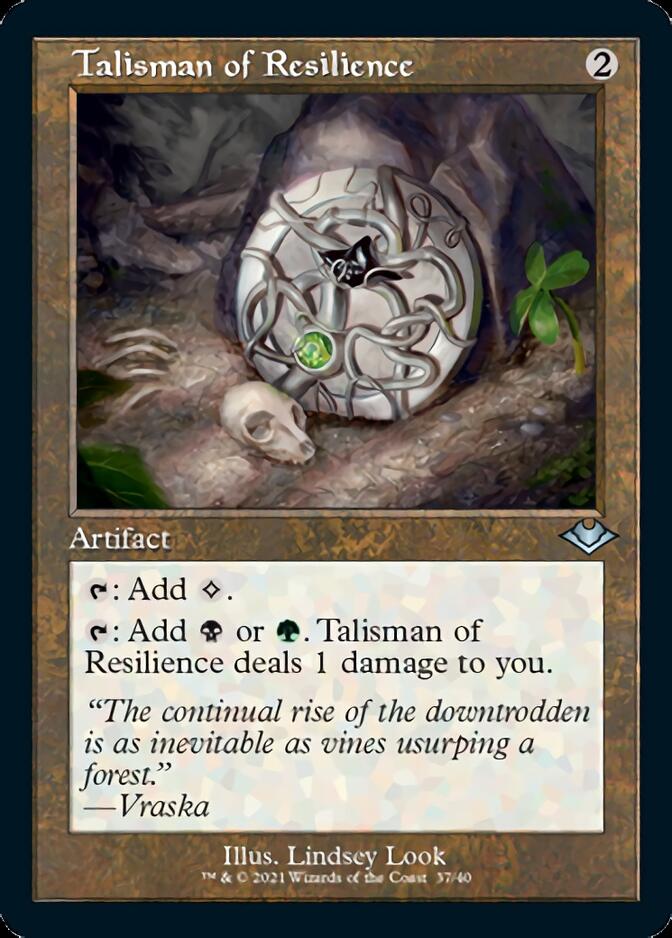 Talisman of Resilience (Retro Foil Etched) [Modern Horizons] | Gamer Loot