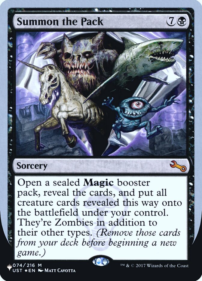 Summon the Pack (Unfinity Foil Edition) [The List] | Gamer Loot