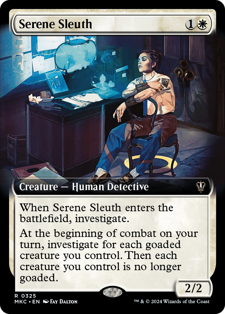 Serene Sleuth (Extended Art) [Murders at Karlov Manor Commander] | Gamer Loot