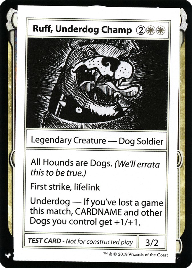 Ruff, Underdog Champ [Mystery Booster Playtest Cards] | Gamer Loot