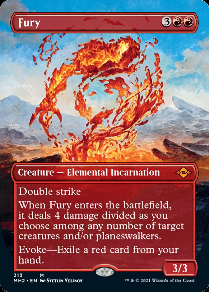 Fury (Borderless Alternate Art) [Modern Horizons 2] | Gamer Loot