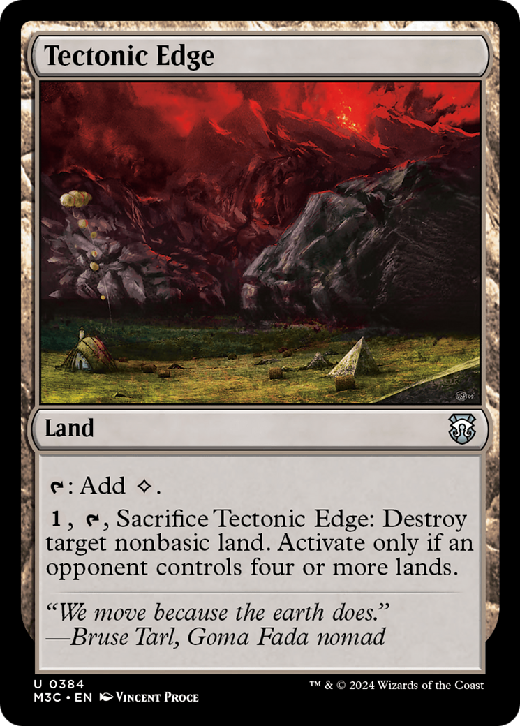 Tectonic Edge (Ripple Foil) [Modern Horizons 3 Commander] | Gamer Loot