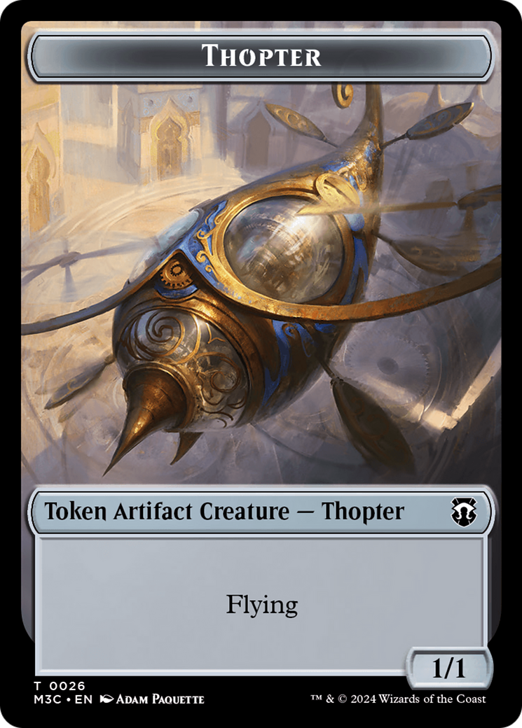 Aetherborn // Thopter Double-Sided Token [Modern Horizons 3 Commander Tokens] | Gamer Loot