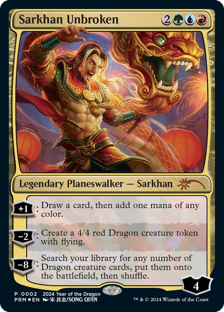 Sarkhan Unbroken (Year of the Dragon 2024) [Standard Showdown Promos] | Gamer Loot
