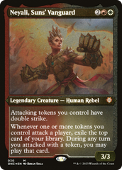 Neyali, Suns' Vanguard (Foil Etched) (Display Commander) [Phyrexia: All Will Be One Commander] | Gamer Loot