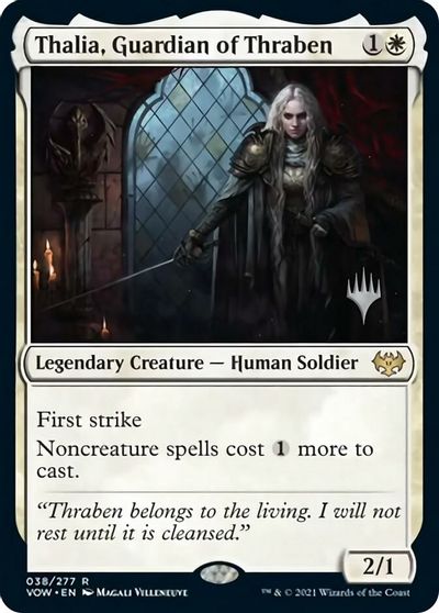 Thalia, Guardian of Thraben (Promo Pack) [Innistrad: Crimson Vow Promos] | Gamer Loot