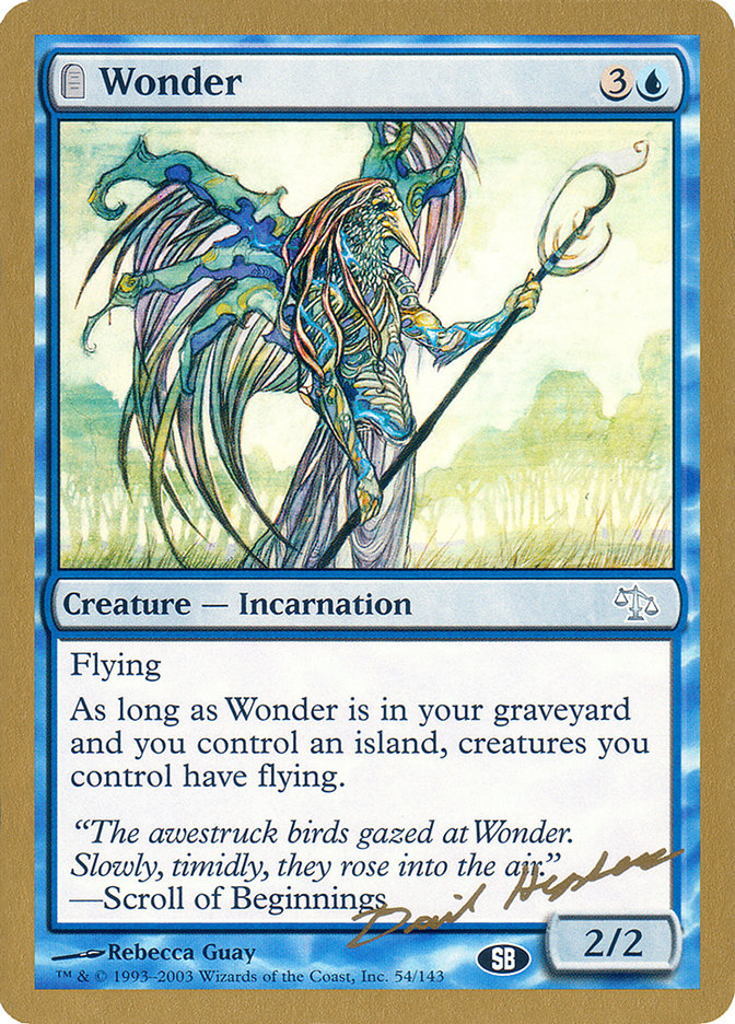 Wonder (Dave Humpherys) (SB) [World Championship Decks 2003] | Gamer Loot