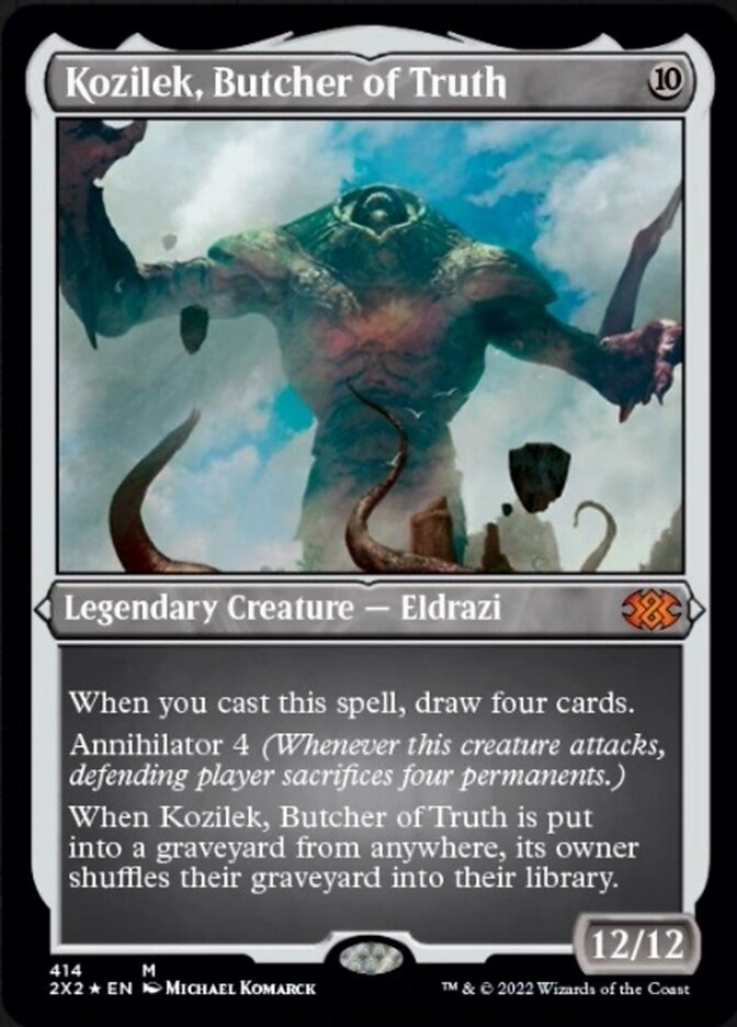 Kozilek, Butcher of Truth (Foil Etched) [Double Masters 2022] | Gamer Loot