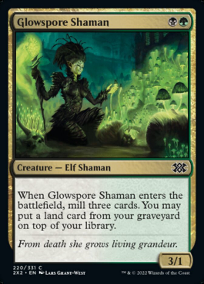 Glowspore Shaman [Double Masters 2022] | Gamer Loot