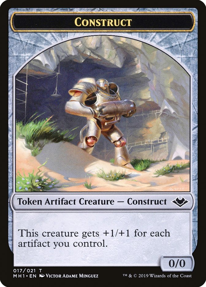 Soldier (004) // Construct (017) Double-Sided Token [Modern Horizons Tokens] | Gamer Loot