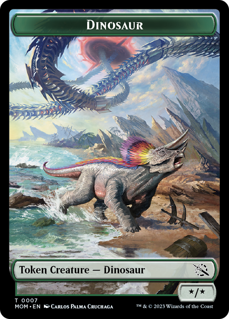 Treasure (21) // Dinosaur Double-Sided Token [March of the Machine Tokens] | Gamer Loot