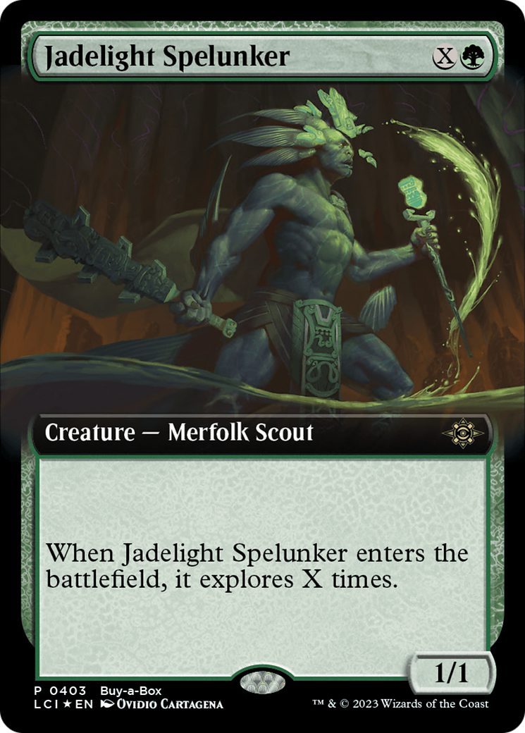 Jadelight Spelunker (Extended Art) (Buy-A-Box) [The Lost Caverns of Ixalan Promos] | Gamer Loot