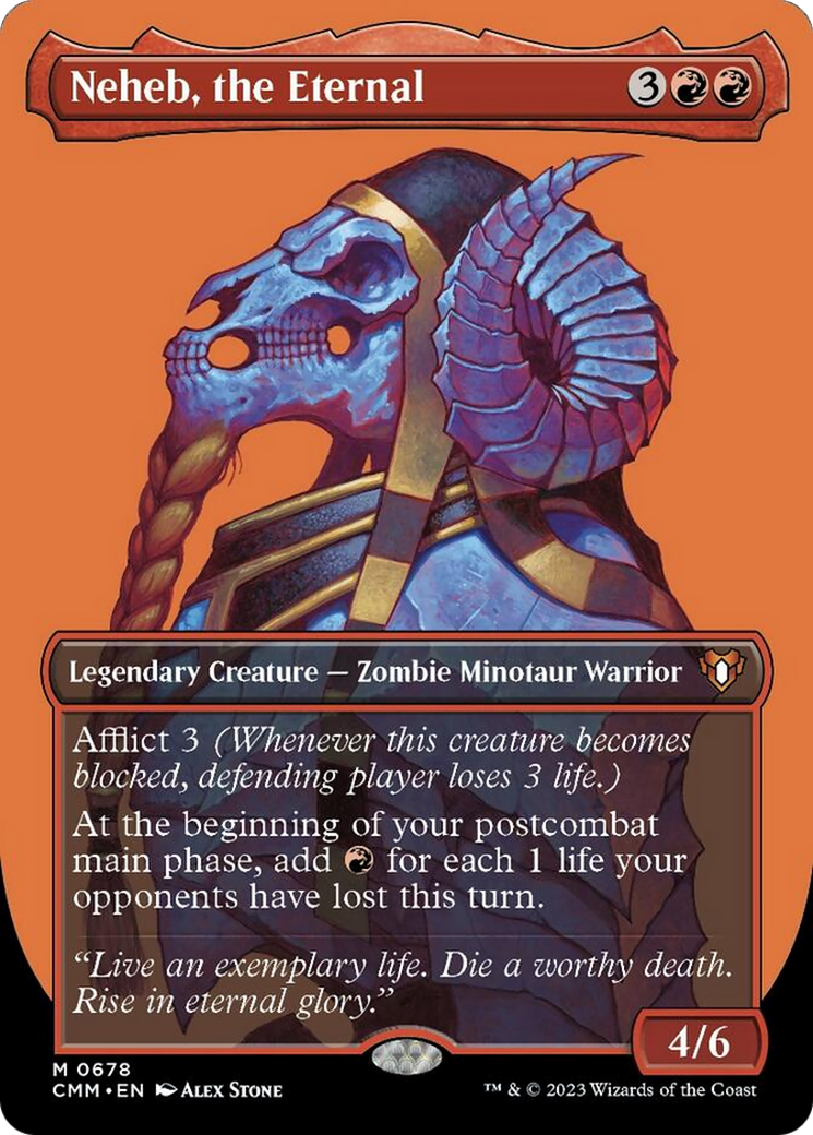 Neheb, the Eternal (Borderless Profile) [Commander Masters] | Gamer Loot