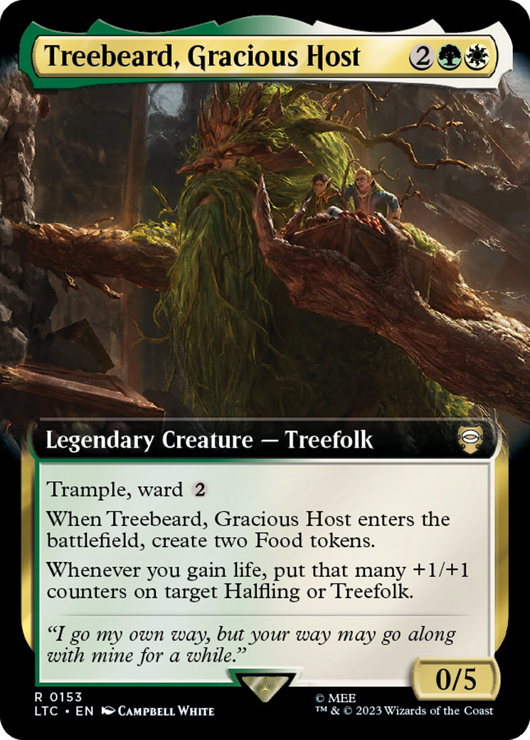 Treebeard, Gracious Host (Extended Art) [The Lord of the Rings: Tales of Middle-Earth Commander] | Gamer Loot