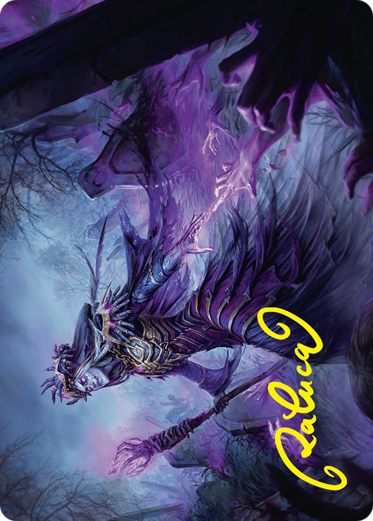 Zul Ashur, Lich Lord Art Card (10/54) (Gold-Stamped Signature) [Foundations Art Series] | Gamer Loot