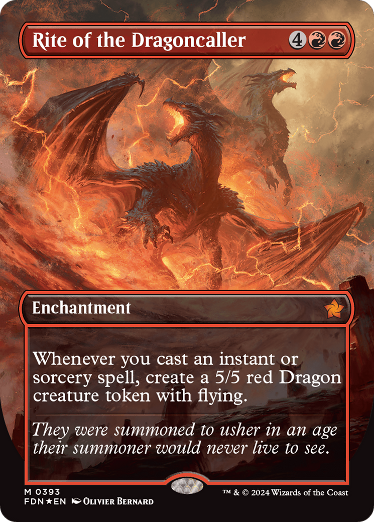 Rite of the Dragoncaller (Mana Foil) [Foundations] | Gamer Loot