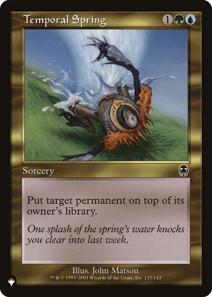 Temporal Spring [The List Reprints] | Gamer Loot