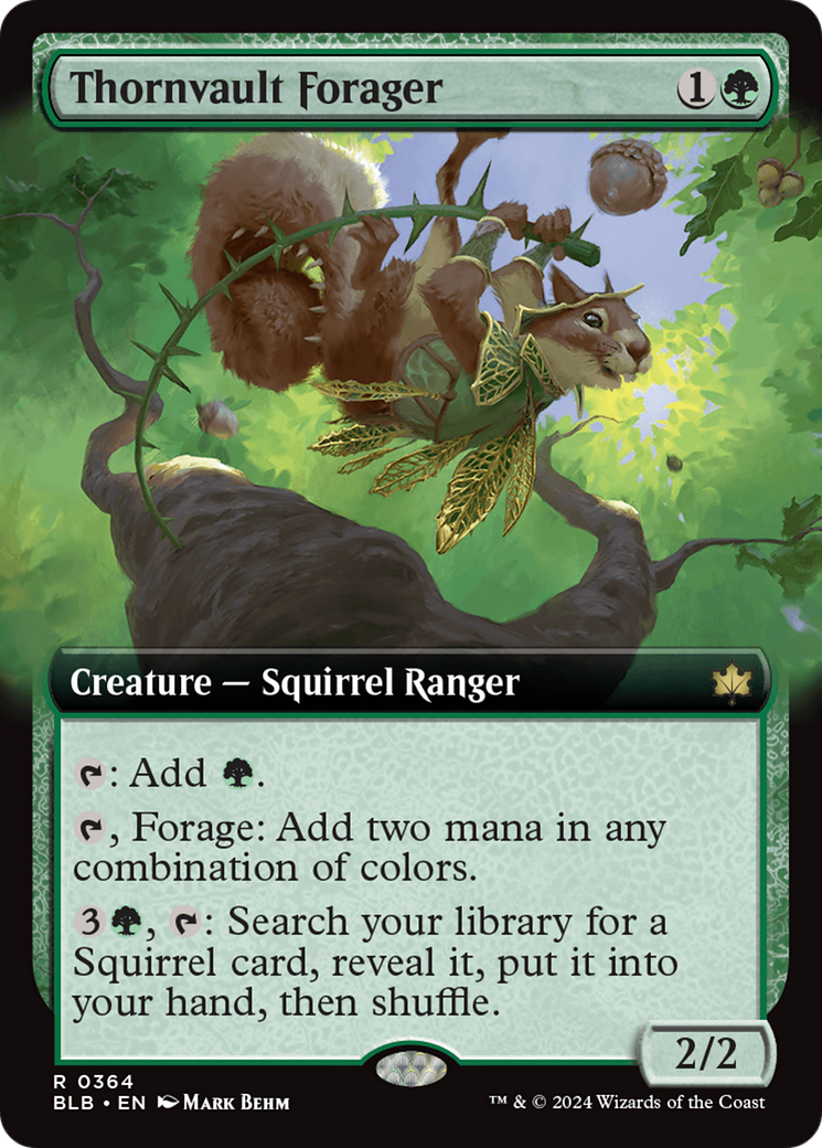 Thornvault Forager (Extended Art) [Bloomburrow] | Gamer Loot